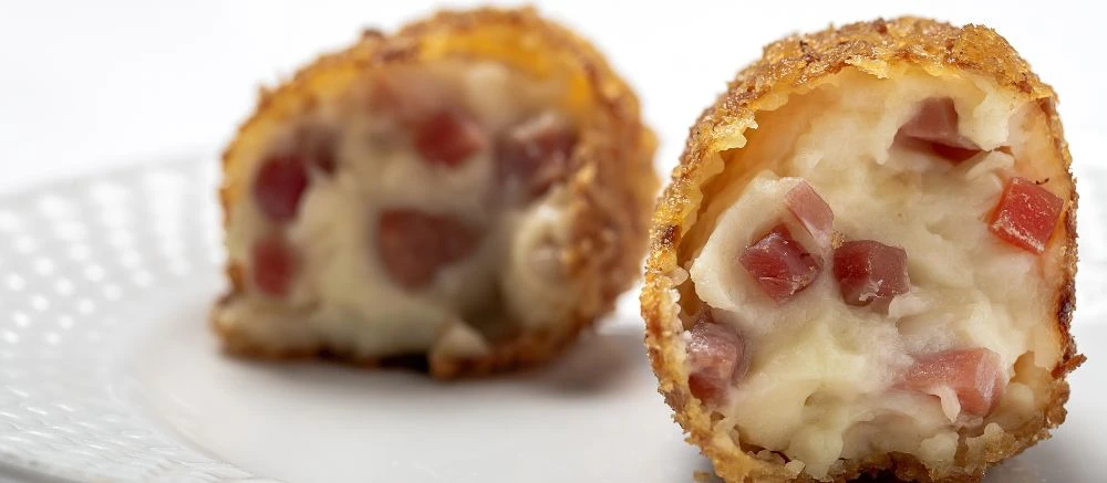 croqueta Jamón ibérico vs. pollo vs. mariscos